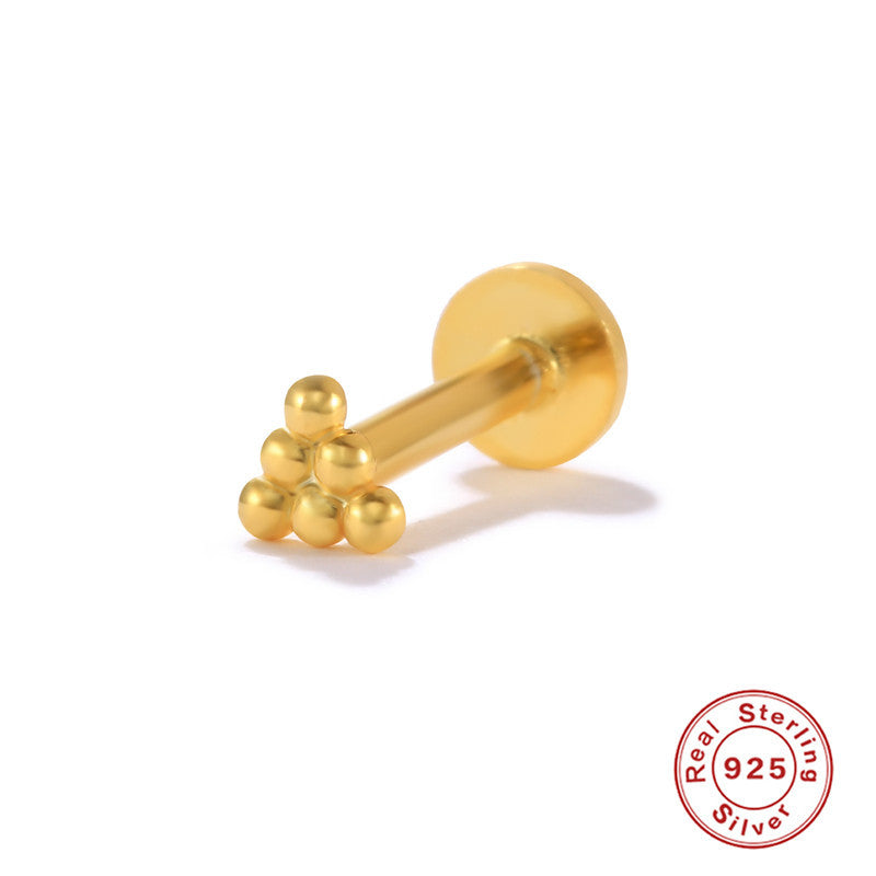 Wholesale S925 Sterling Silver Piercing Inner Thread Ear Piercing Ear Bone Nails